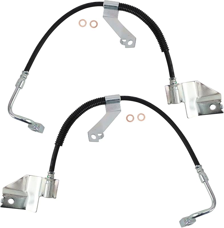 Kit de Mangueiras de Freio Dianteiras TRQ para Ford e Lincoln – 2 unidades
