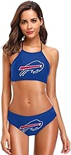 Marrytiny Design Atlanta Falcons Women's Halter Bikini Swimwear High Neck Two Piece Beach Bathing Suit Swimsuits