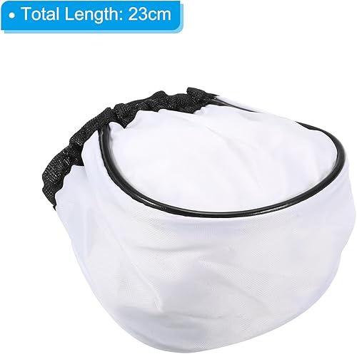 Miniatura 2 de PATIKIL Tapa difusora de rebote flash, 2 unidades, universal, suave, elástica, para linterna, fotografía, cámara, luz de velocidad, color blanco