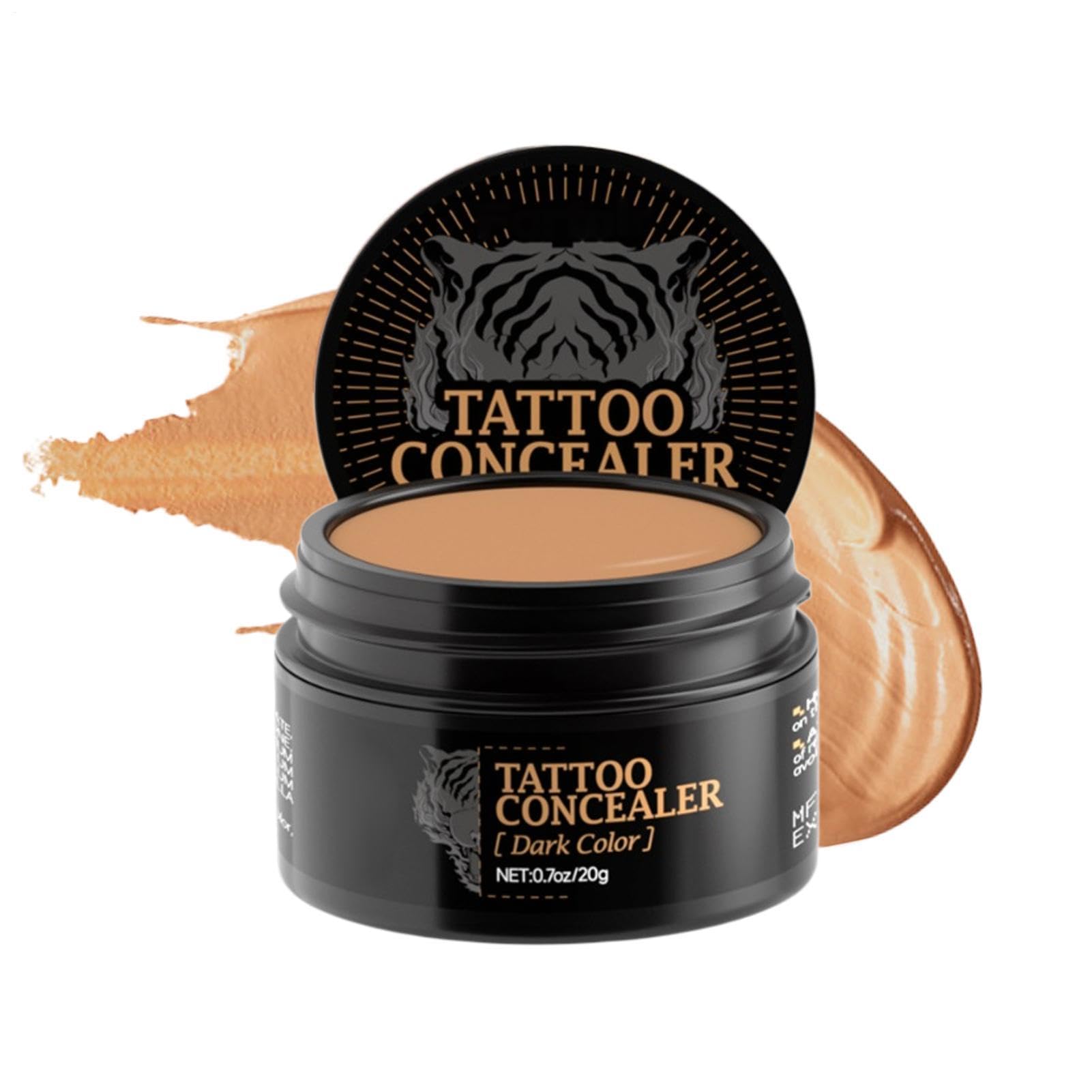 Correttore impermeabile, 20 g, crema mimetica ad alta copertura per corpo e viso, crema coprente per cicatrici, macchie di pigmento e vitiligine, resistente alle sbavature e traspiranti, set bicolore