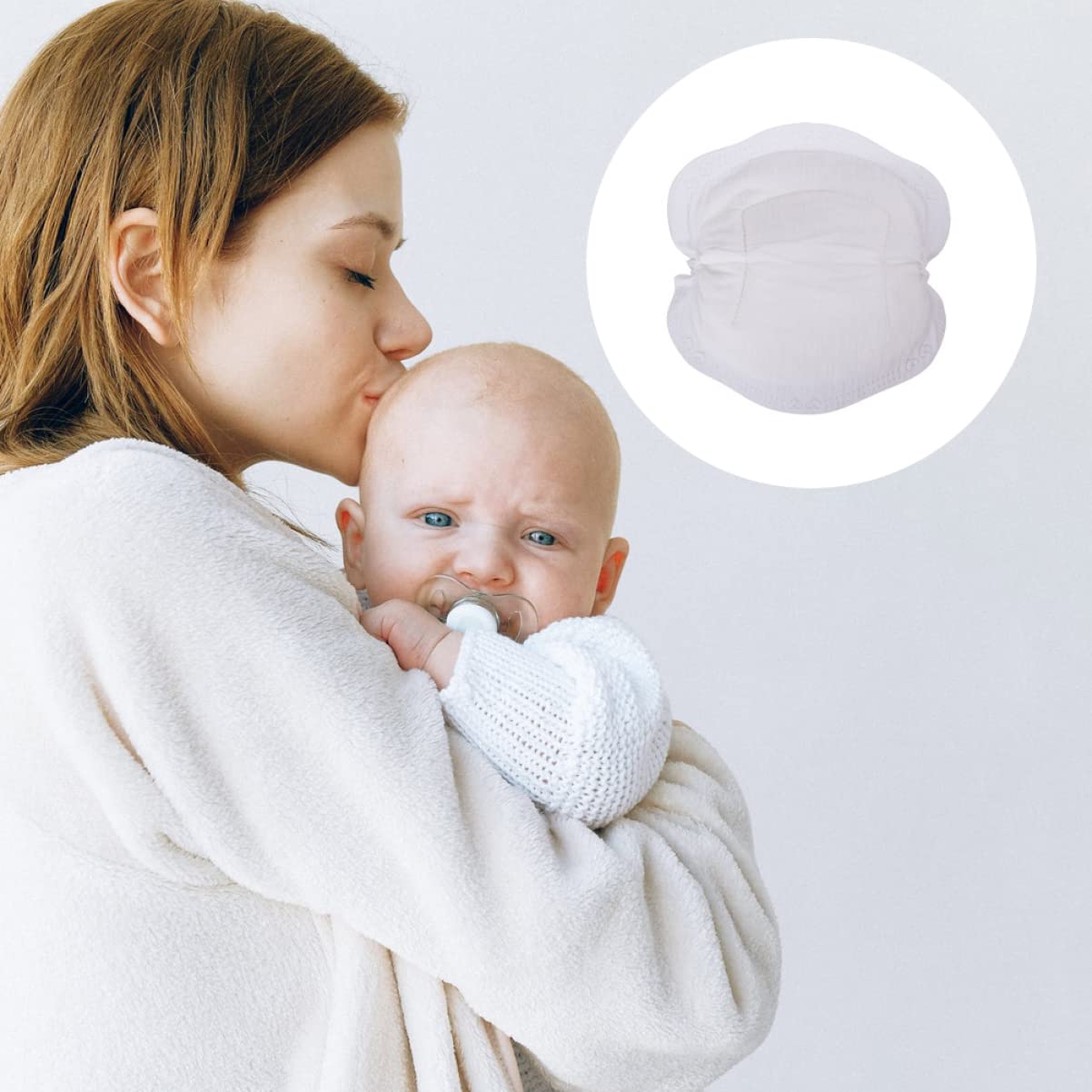 Abaodam Breastfeeding Nursing Pads 24 Pack Disposable Leakproof Breastmilk Pads High Absorption Rate Washable Safe