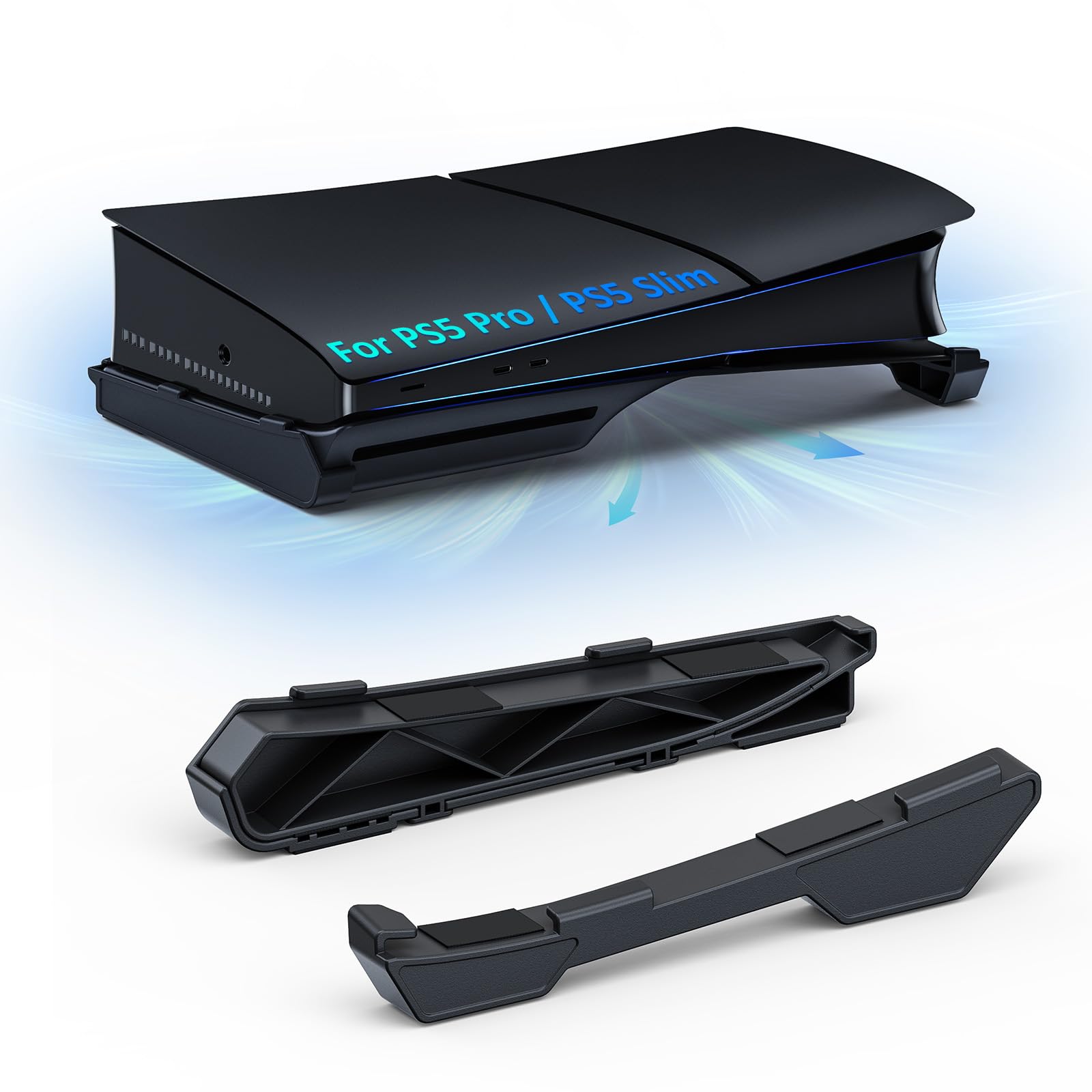 NexiGo Horizontal Stand for New PS5 Slim and Pro Console Minimalist Design Base Stand for PS5 Accessories Compatible