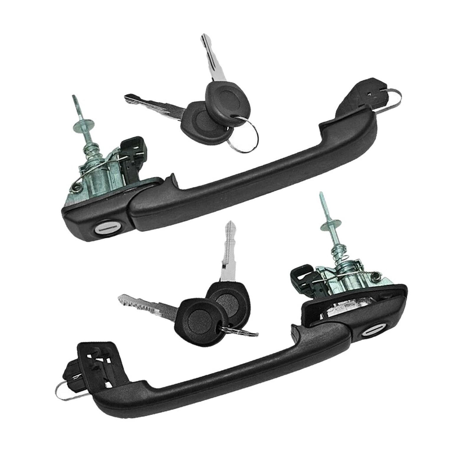 RAGPUKMUAN Car Door Outer Grab Handle for Vw for Golf for Jetta Mk3 III VR6 1H0837207B 1H0837207C 2X Front Left and Right Door Handle