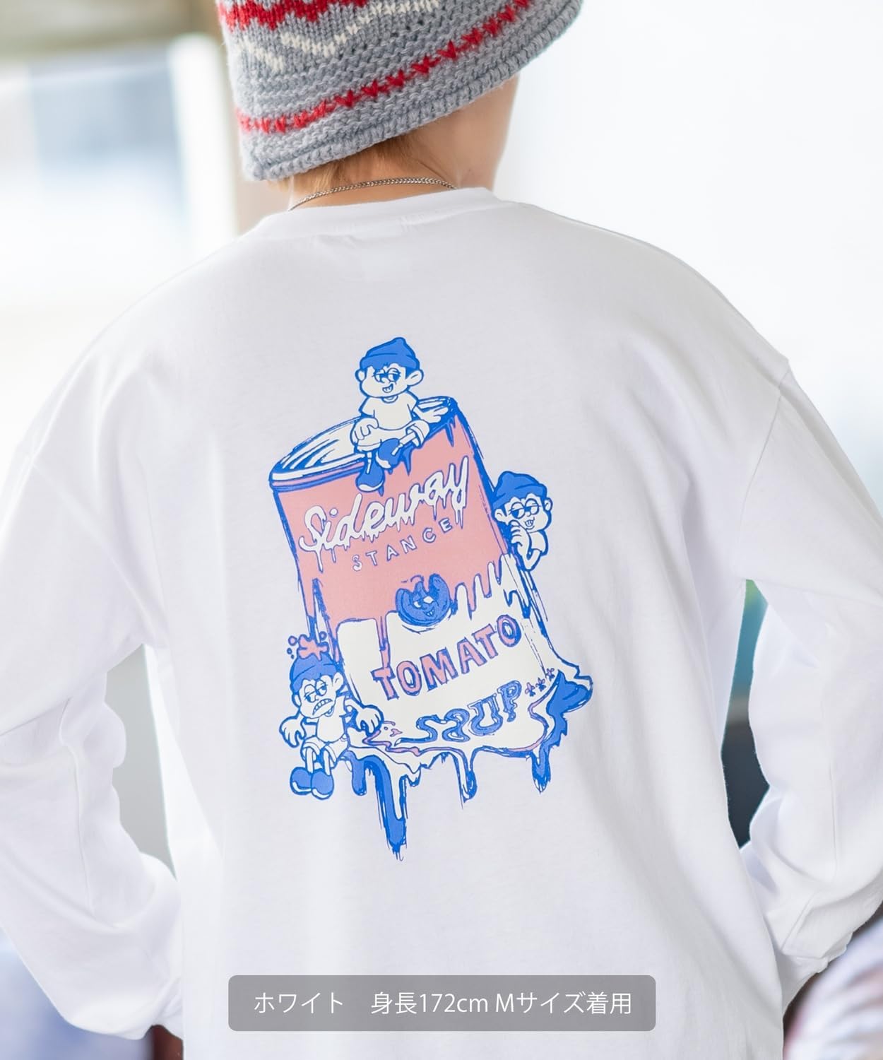 [インプローブス] カジュアル 【SIDEWAYSTANCE】 スープ缶長袖Tシャツ メンズ