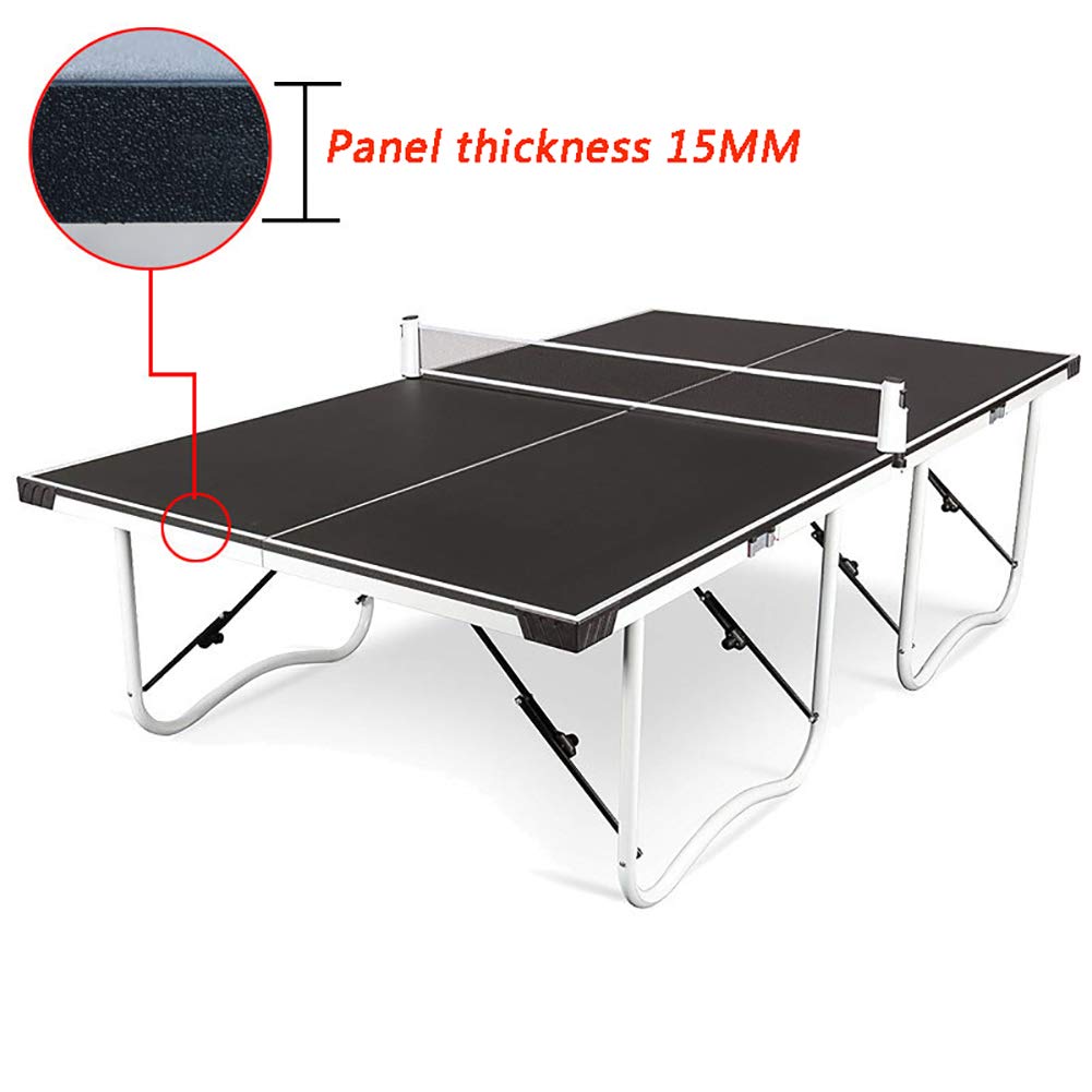 RSGK Tavolo da Ping-Pong Pieghevole, Tavolo da Ping-Pong familiare Pieghevole con puleggia, Tavolo da Ping-Pong Professionale per Adulti per Adulti e Genitori