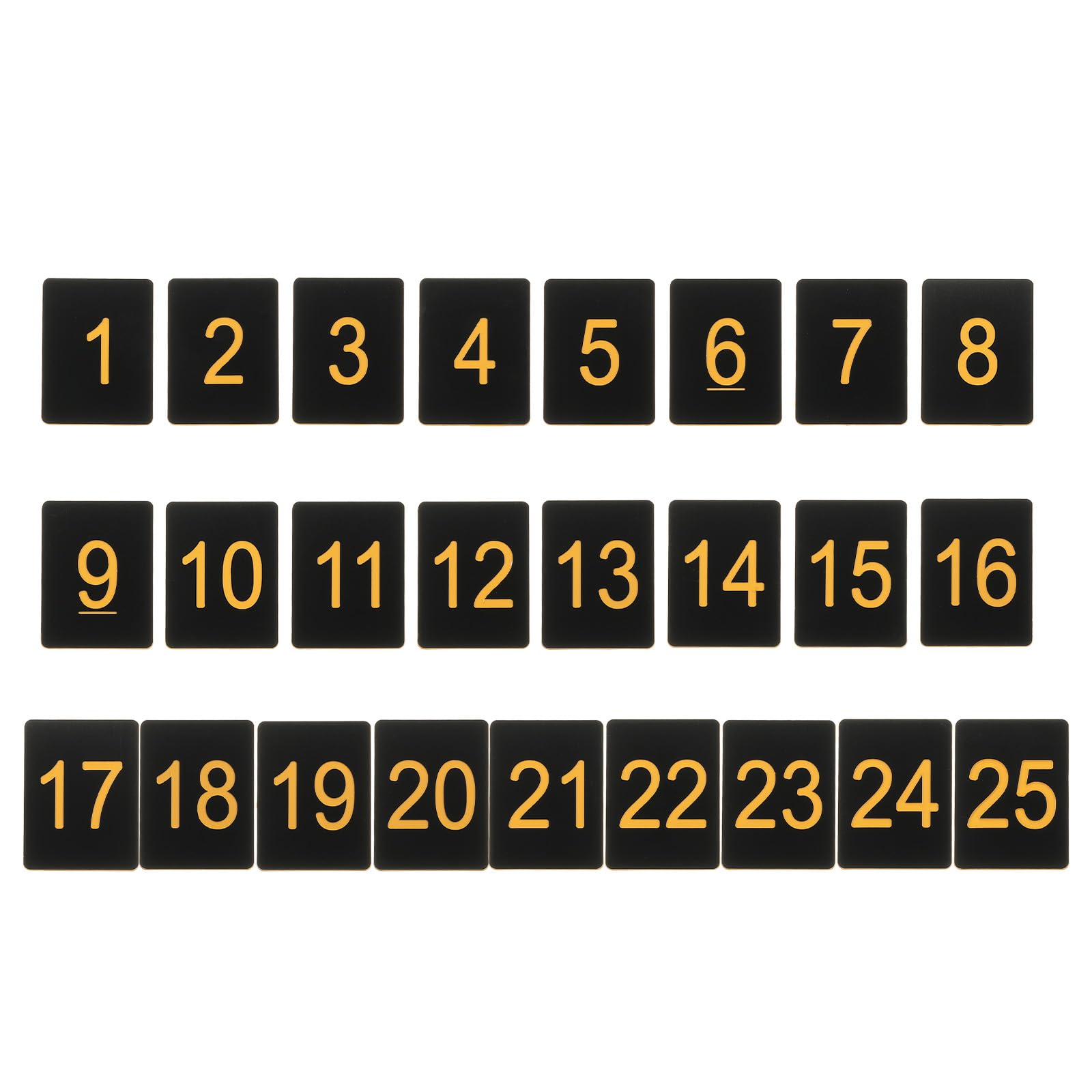 PATIKIL 25PCS Rectangle Number Tags 1-25 - Image 3