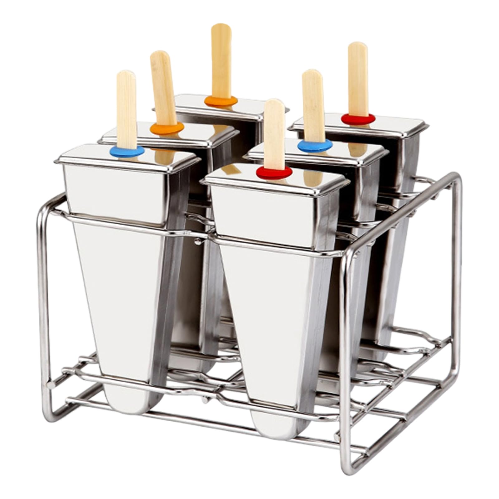 APGLSXY Safe User-Friendly Ice Cream Stainless Steel for Hygienic Homemade Snacks and Simple Maintenance Ice Cream Molds