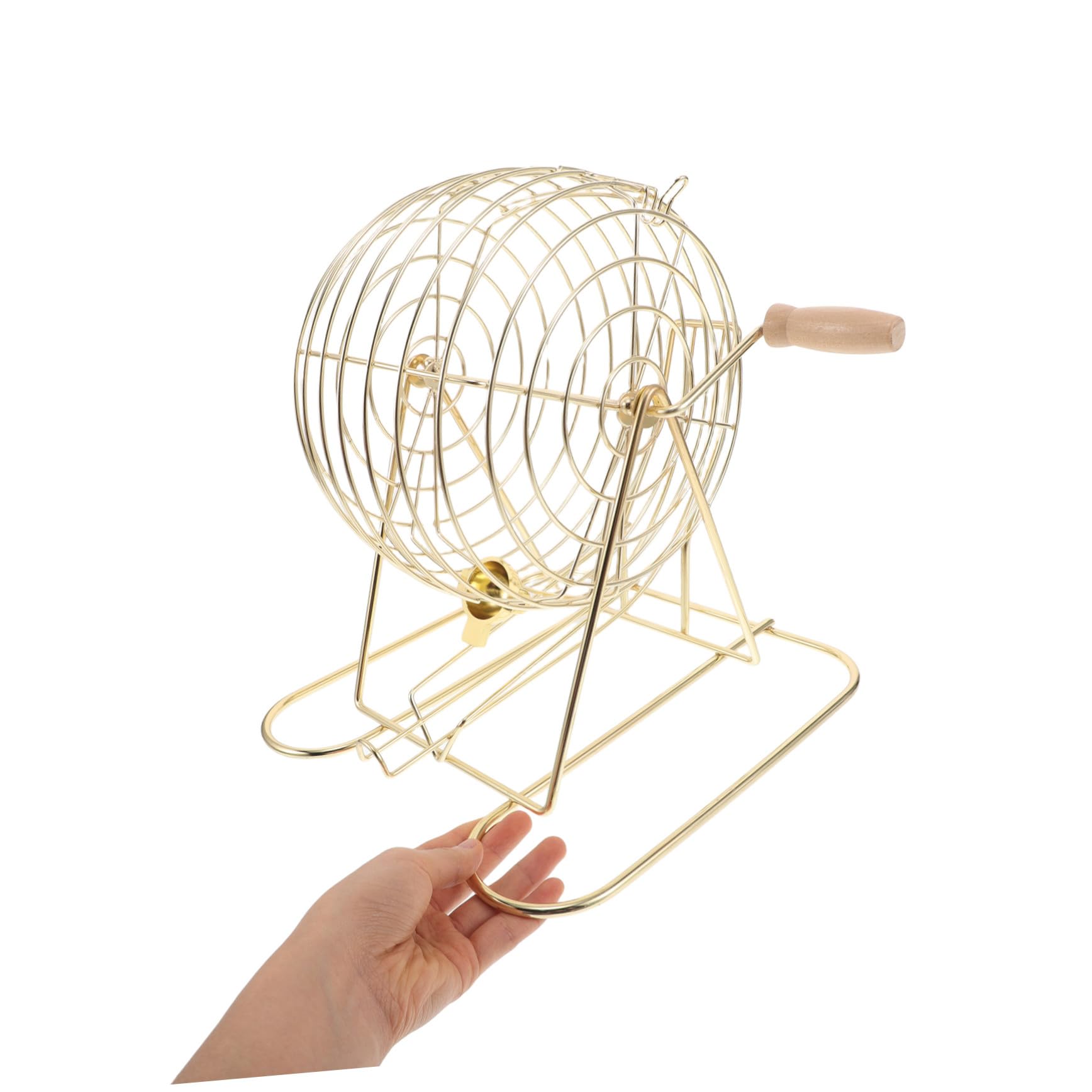FRCOLOR Bolas Plegable para Madera Jaula Niños de Bingo y Hierro Equipo Portátil para Juegos de Mesa en Escuelas Hogares
