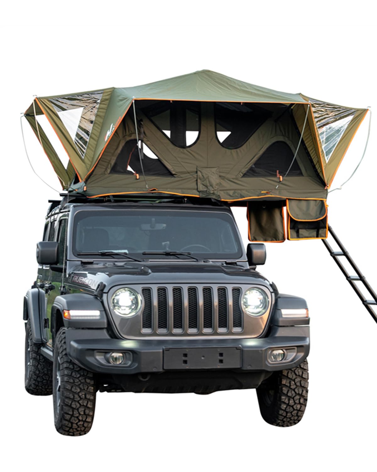 Rooftop Tent, Naturenest Andromeda Car Roof Top Tent Soft Shell Tents for Camping RTT Car Top Tent with Telescopic Ladder for Van SUV Pickup Truck