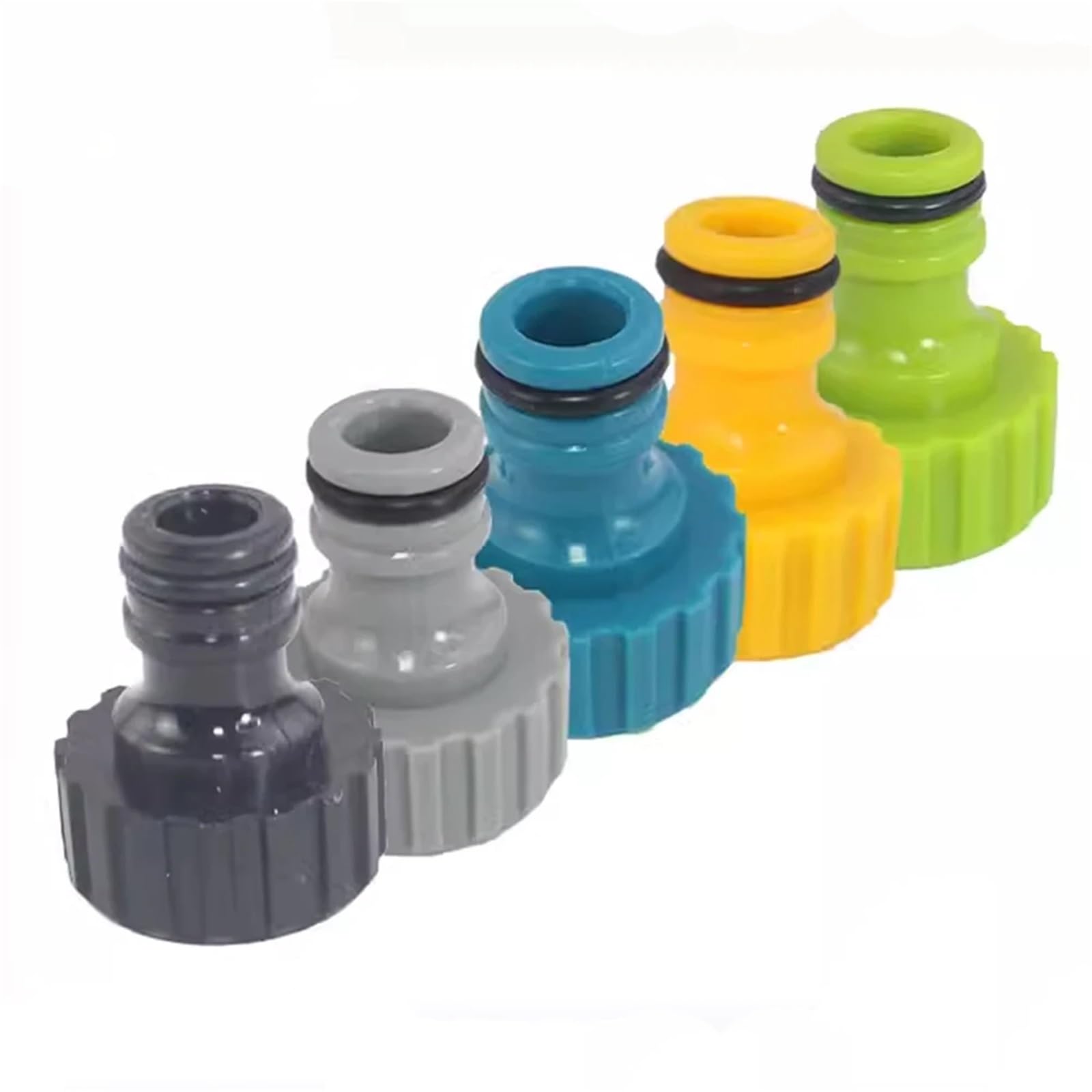 20 connettori per tubo da giardino, in plastica, 1,9 cm, adattatori rapidi per irrigazione, connettore espandibile per tubo da giardino (blu)