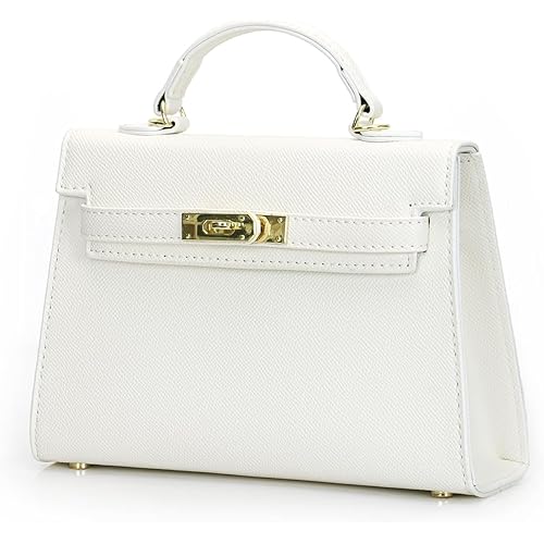 Womens Leather Handbags Purses Mini Top Handle Totes Satchel Shoulder Bag for Ladies 9 * 2.5 * 5.5in
