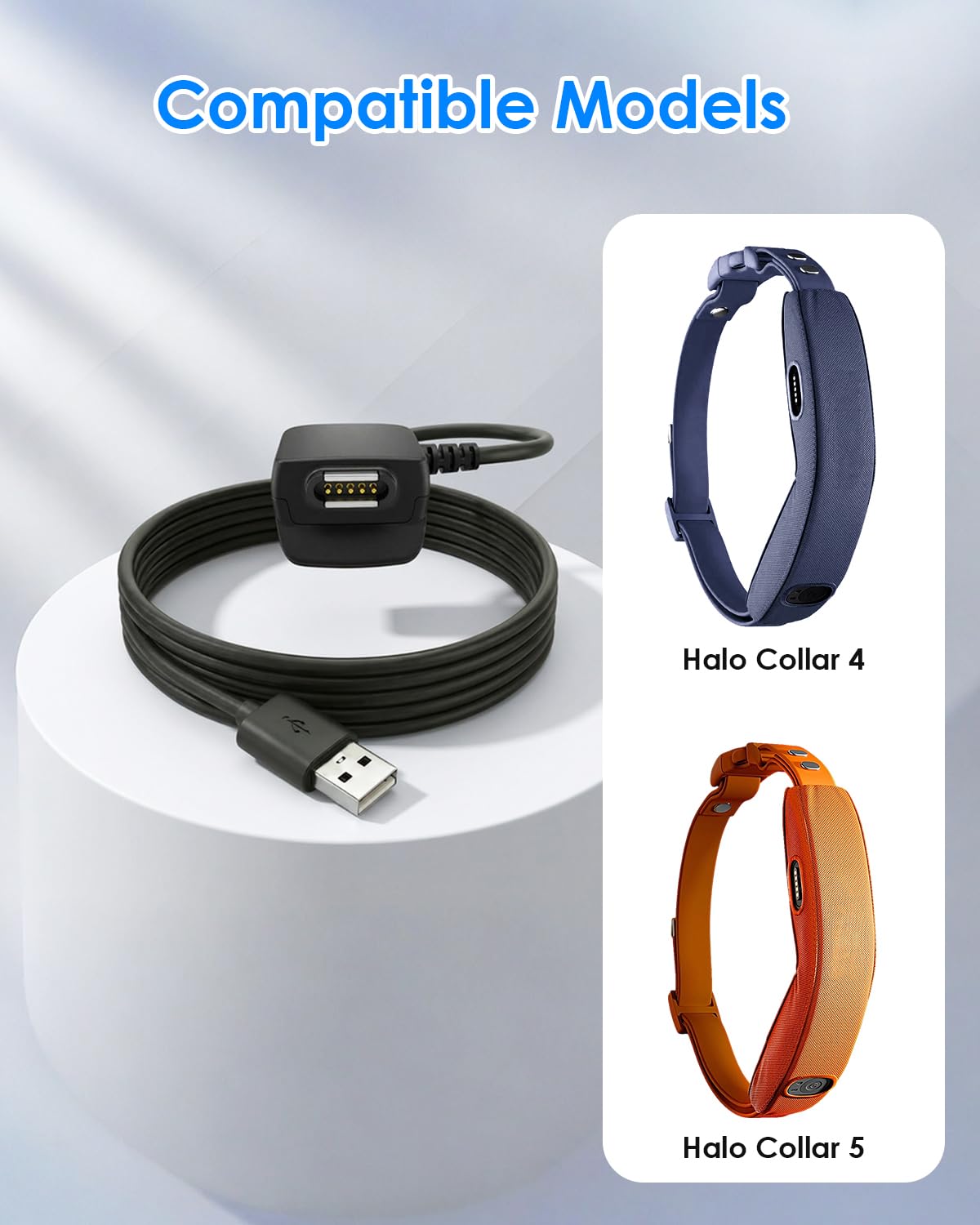 Cavo di ricarica magnetico compatibile con Halo Collar 4 5 Dog Fence USB