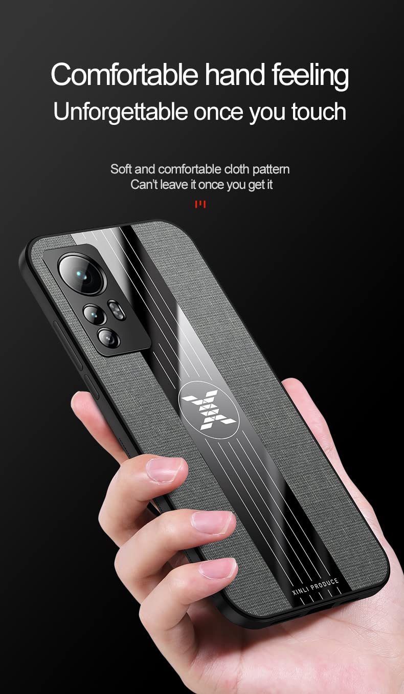 HAOYE Cover per Xiaomi Mi 12T PRO, Placcatura TPU Custodia Protettiva