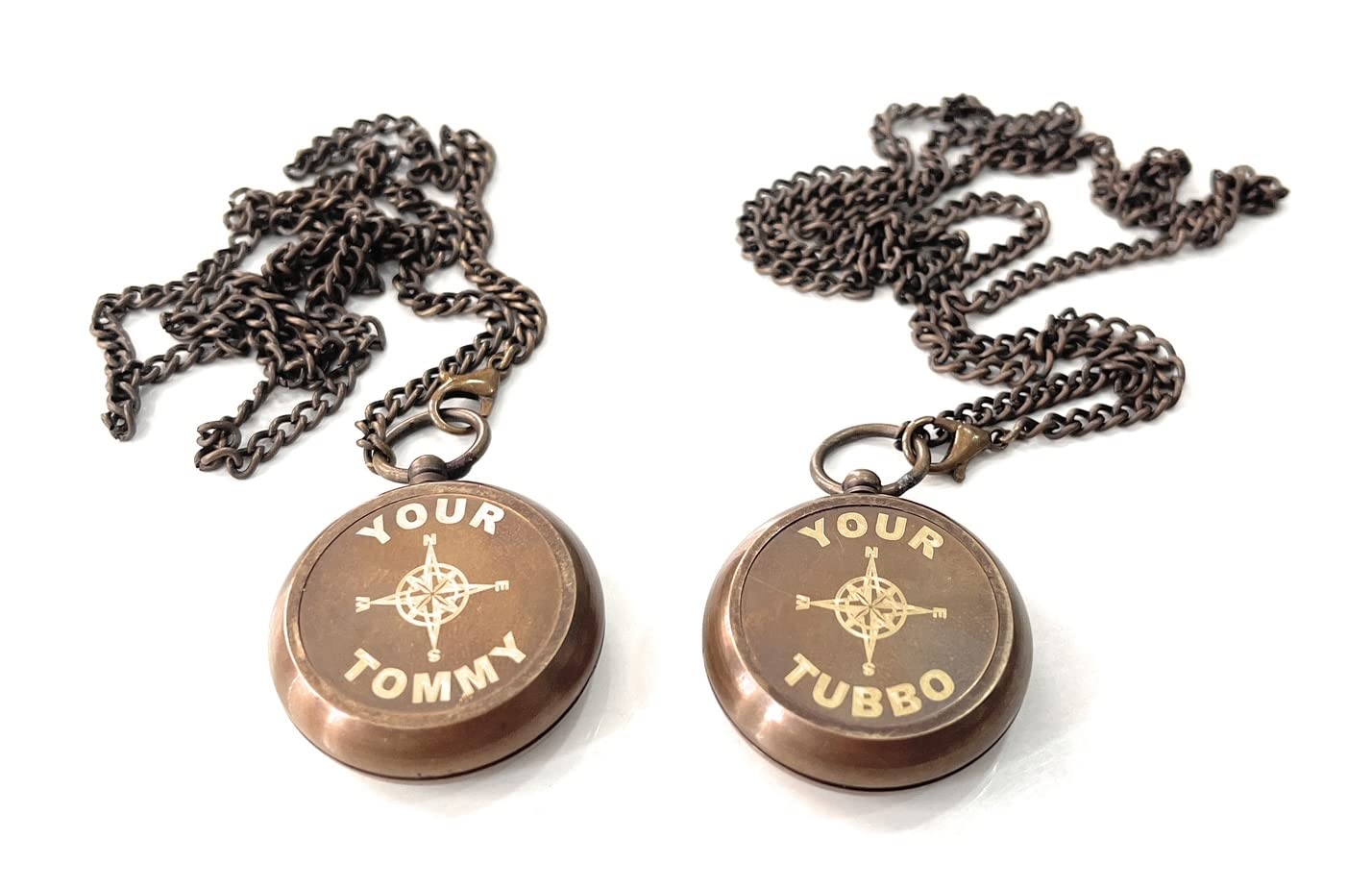 Nautical-Mart Your Compass Necklace - Love Pendent Compass - Locket Mine Craft (Brown Antique)