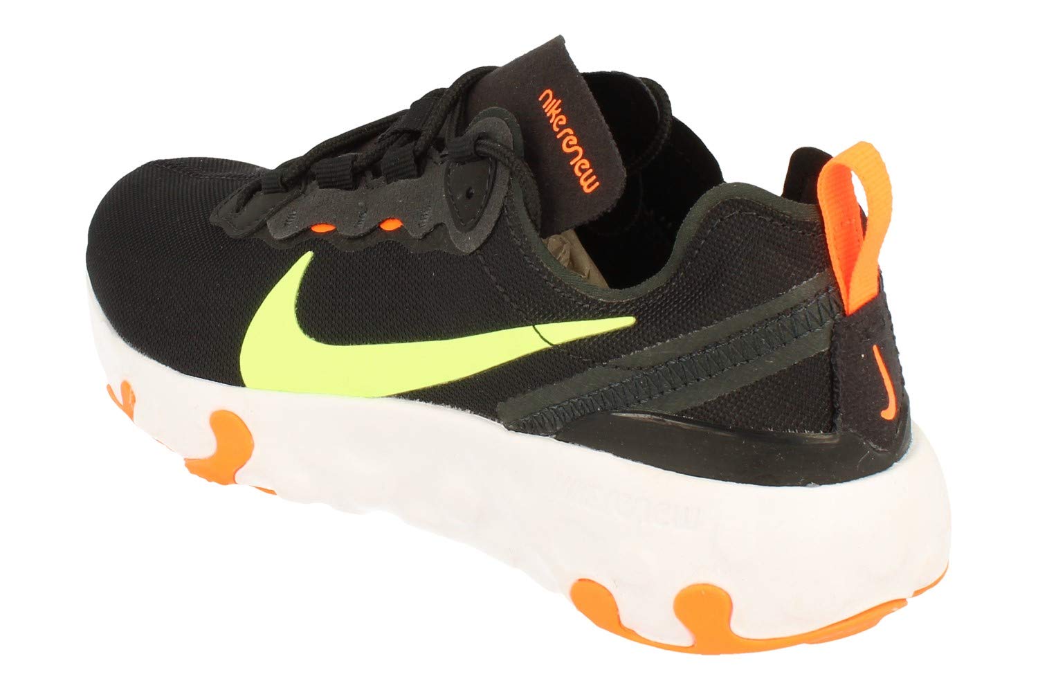 Nike Renew Element 55 GS Running Trainers CV9644 Sneakers Shoes (UK 5.5 us 6Y EU 38.5, Black Ghost Green Total Orange 001)