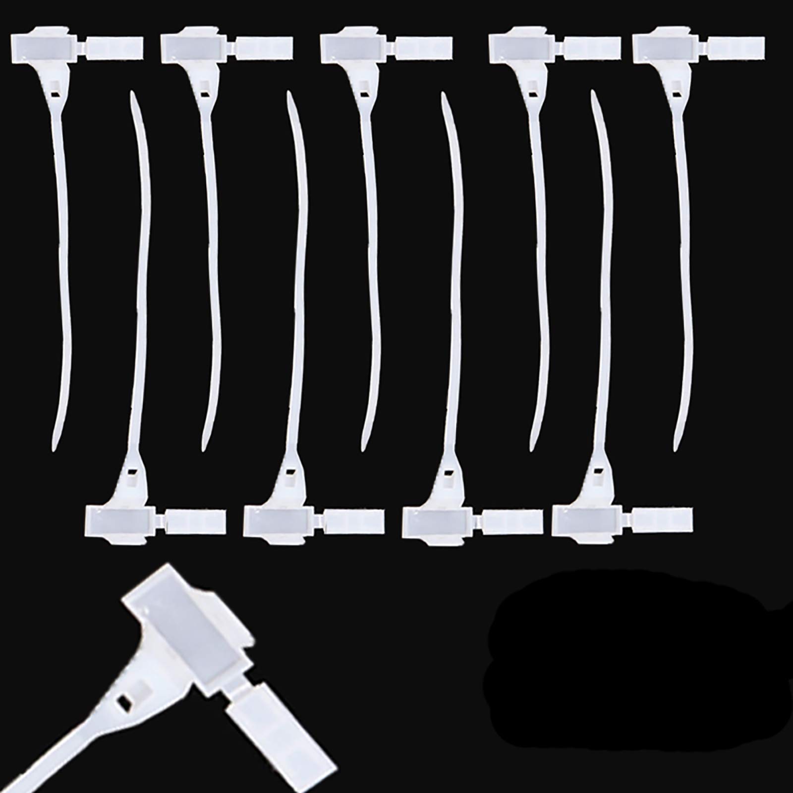 Lot de 500 attaches de câble en nylon de qualité supérieure 5 x 180 mm