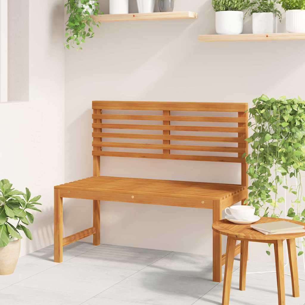 Banco de jardín de madera duradero que resiste la intemperie exterior