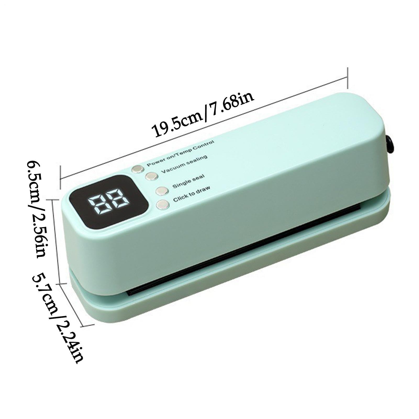 Macchina per sottovuoto a mano, portatile, ricaricabile tramite USB, mini macchina per sottovuoto, per uso in casa, cucina, camera da letto, appartamento, hotel e affitto