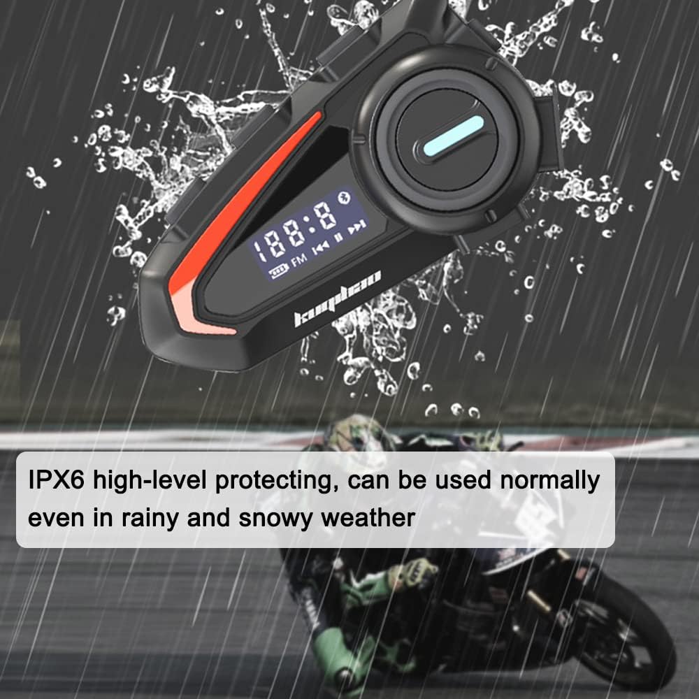 Headset being splashed with water, demonstrating IPX6 waterproof rating