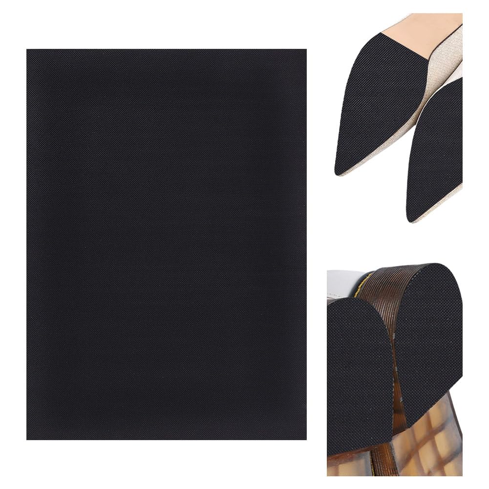 NBEADS Patines Antideslizante Zapatos, 28x38cm Plantillas Zapatos Antideslizante Hoja de Protección de Suela Accesorios de Reparación para Botas Zapatos, Negro, Grosor: 5,4mm