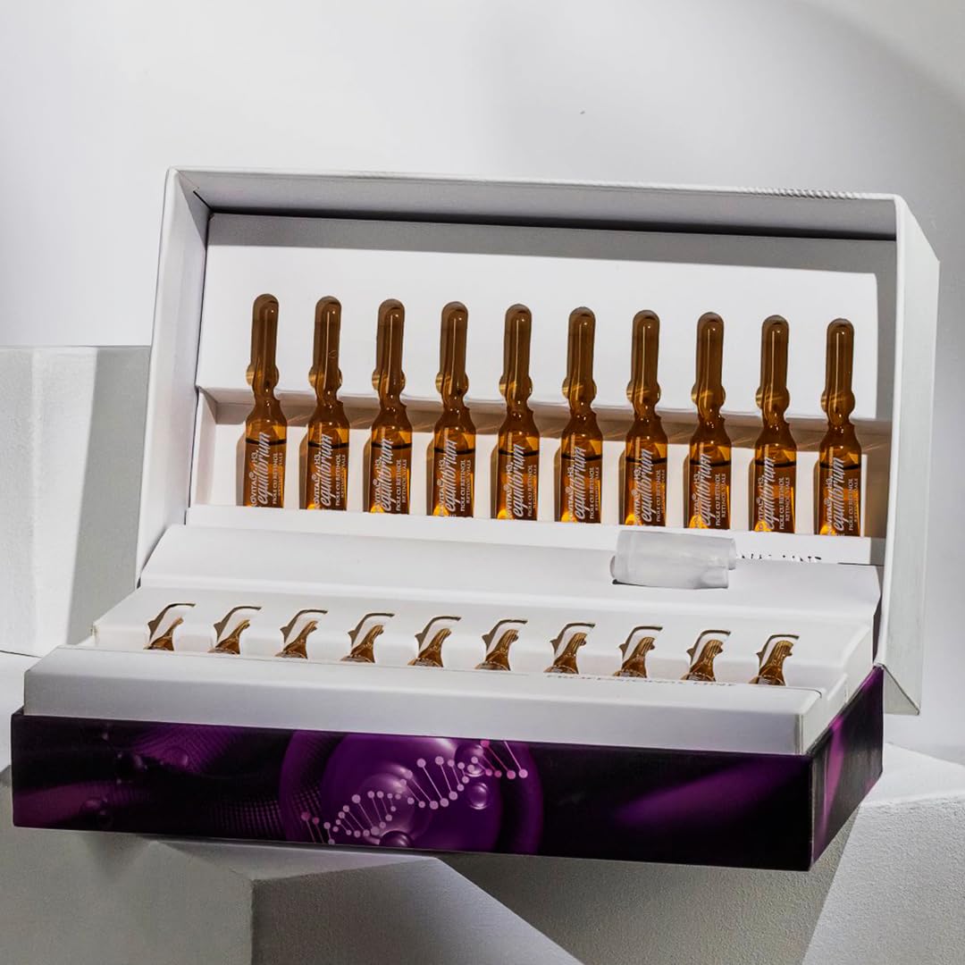 Gerovital H3 Equilibrium Ampollas Ácido Hialurónico 10% 4D + Argireline 5% – Sérum Antiedad Efecto Relleno, Hidratación Profunda, Piel Madura, Mujeres Hombres, 20 × 2 ml
