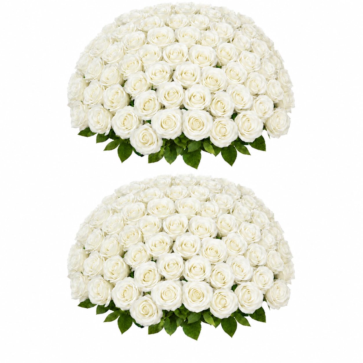 Photo 1 of ***MISSING PARTS*** LetuoClips 50 PCS White Roses Artificial Flowers, Fake White Roses Bouquet,White Artificial Silk Roses with Stems for DIY Wedding Flowers Decoration, Valentines Day, Home Decor, Bridal Bouquet Roses