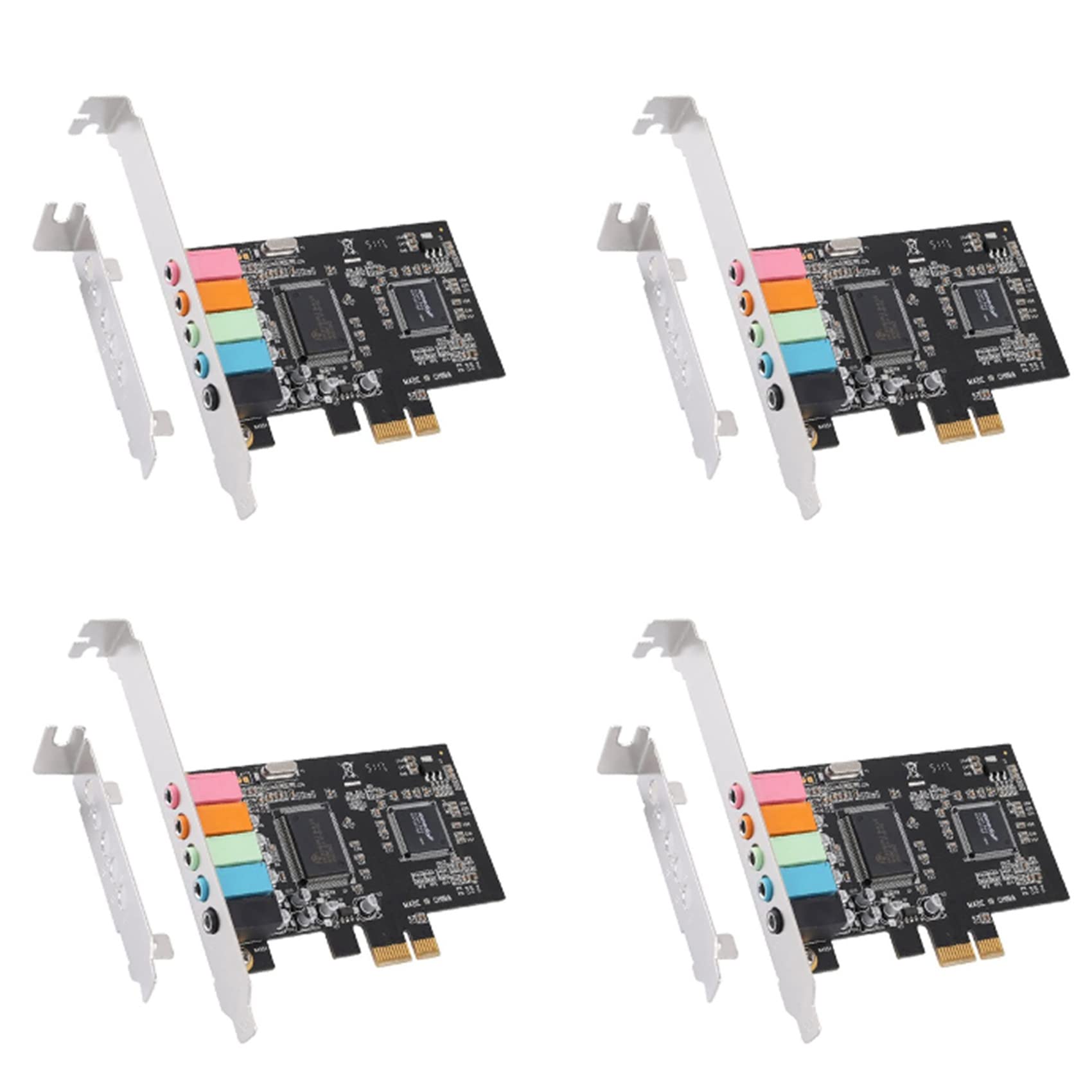 4X PCIe Sound Card 5.1, PCI Surround Card 3D Stereo Audio with High Sound Performance PC Sound Card CMI8738 Chip-picture-39