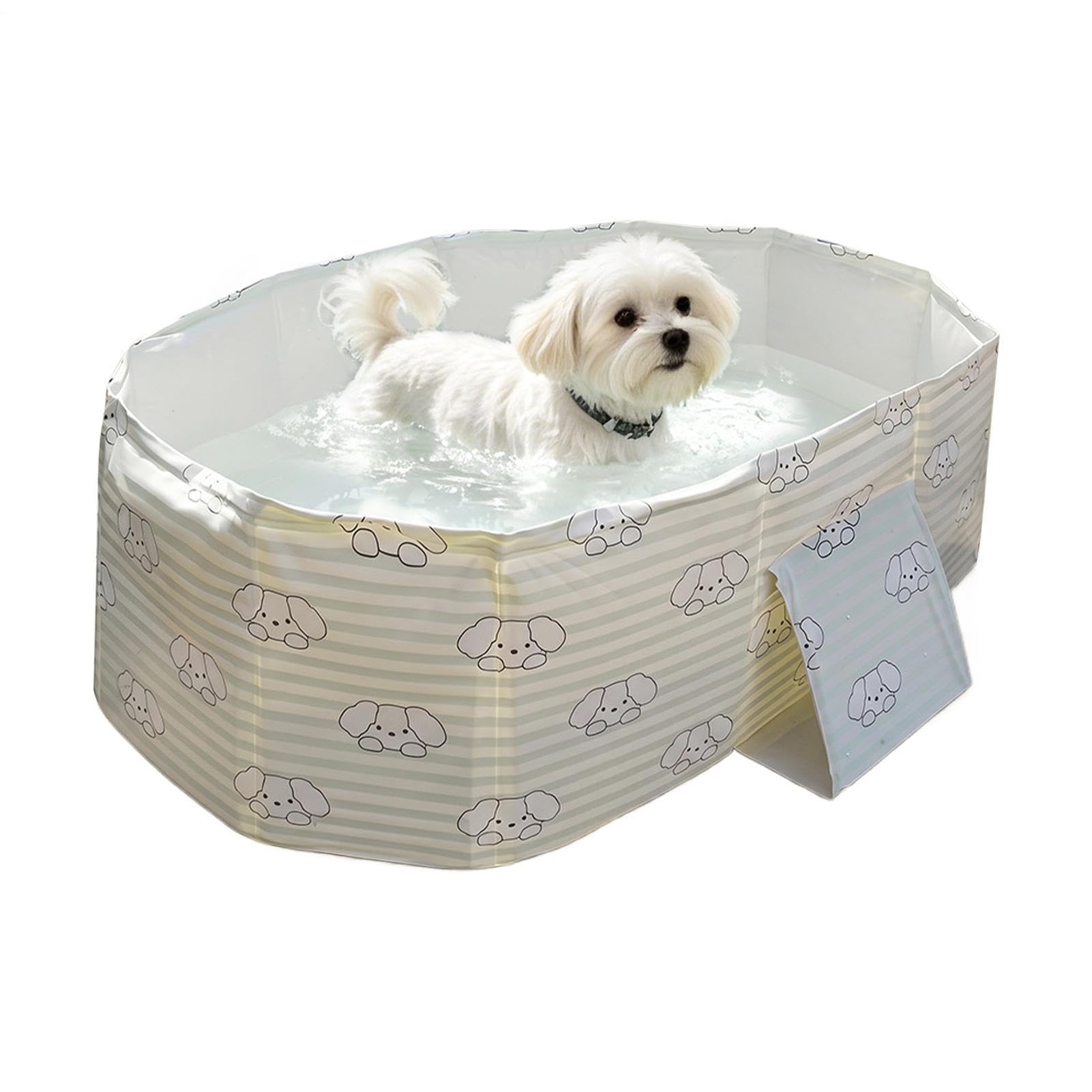 Pataugeoire pour chien pliable et portable pour extérieur et plage