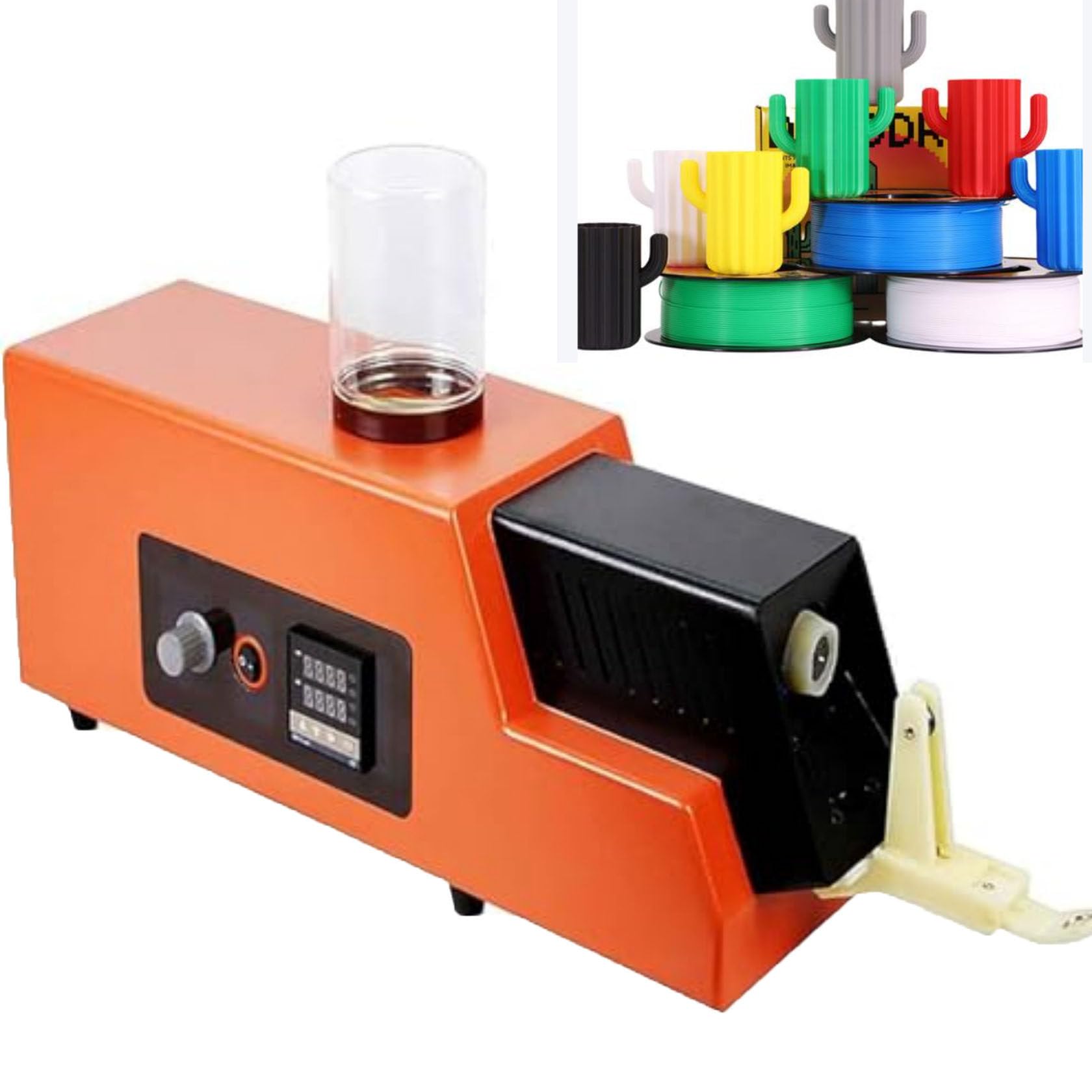 Filament-Recycling-System für den 3D-Druck, wandelt Abfall in nutzbares Filament mit mehreren Materialkompatibilität und essentiellem Zubehör um