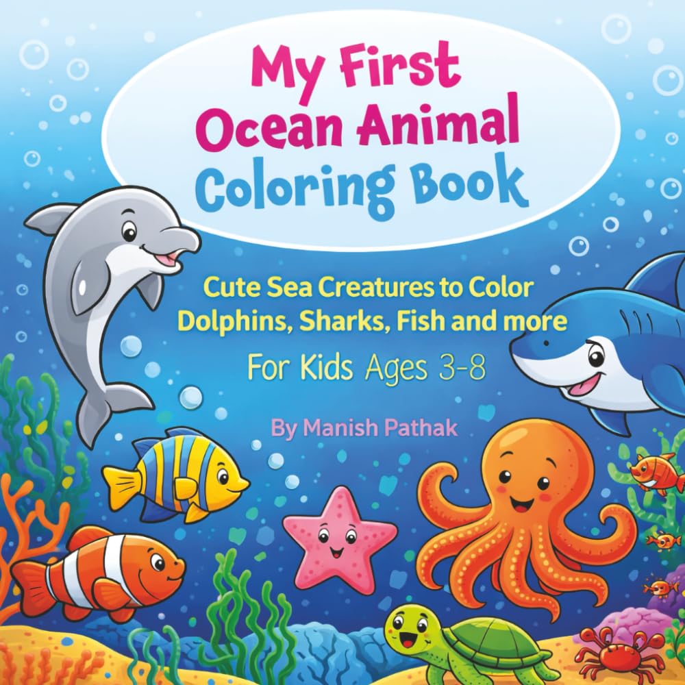 My First Ocean Animal Coloring Book