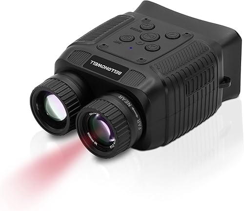 Bell+Howell BHNV20 10x Monocular digital con visión nocturna IR y LCD de 2.4" Negro