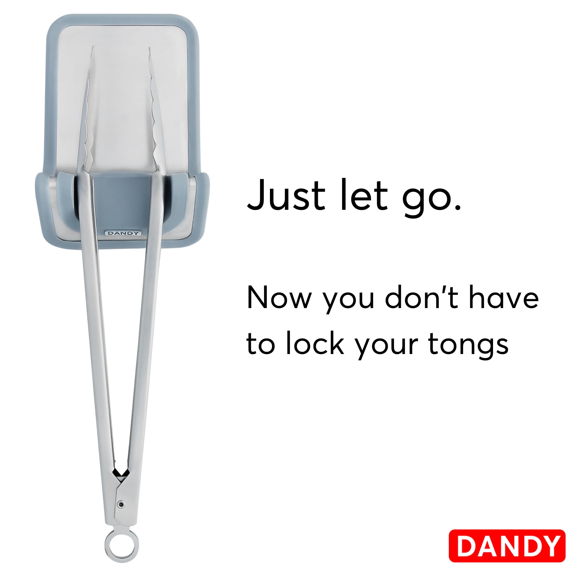 DANDY SpoonBest™ Silicone Spoon Rest for Stove Top – Cooking Utensil Rest – Spoon Holder for Stove Top – Nonstick Sturdy Silicone Spoon Rest for Kitchen Counter, BBQ grill (Gray)