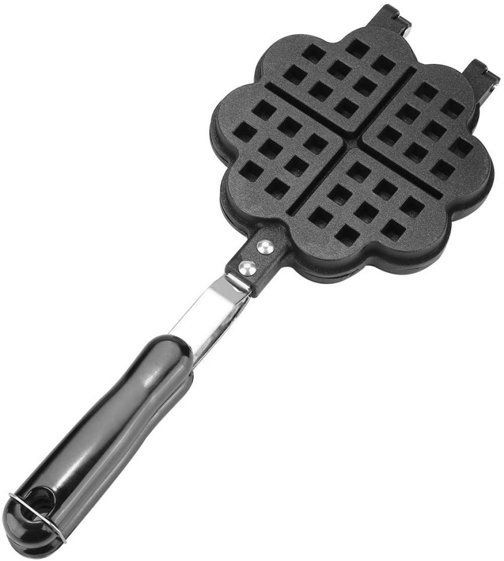Máquina Para Hacer Gofres Fácil De Limpiar Y Usar Sartén Para Gofres Con Mango Largo Aislado Y Gran Comodidad