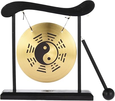 Mini Desktop Gong Japanese   Modern Stylish Versatile Safe Effortless Installation Percussion Instruments, Meditation Desk Bell Yin, Yang Decor Home, Office | Home, Decoration