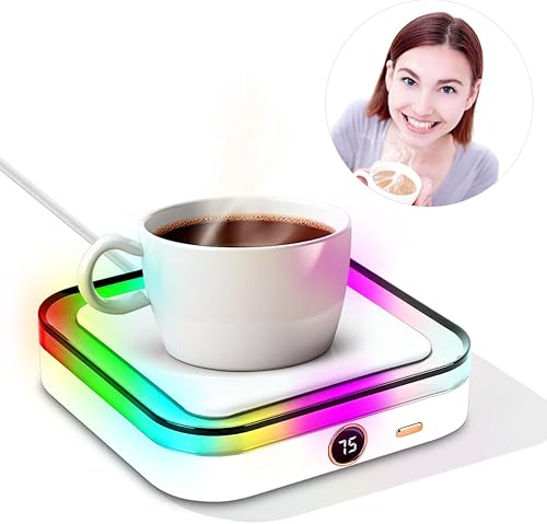 Calentador de taza de café para escritorio, calentador eléctrico de taza, accesorios de escritorio de oficina, electrodomésticos de cocina para el