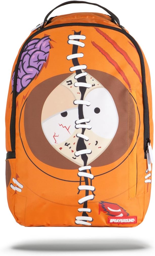 Sprayground Dead Kenny South Park Collab Deluxe Backpack, Orange