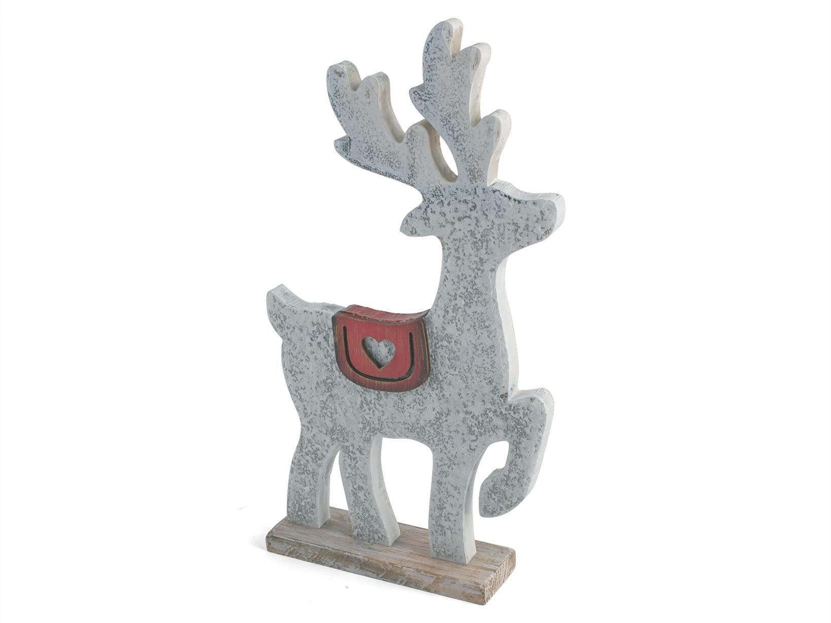 Renna in legno colorata para decorar tu salón esta Navidad