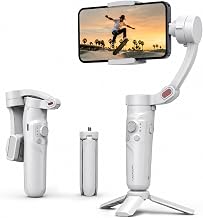 Casaquin M1 3-Axis Smartphone Gimbal Stabilizer with AI Face Tracking | Foldable Mobile Gimbal with Tripod & Selfie Stick for iPhone & Android | Vlogging, Reels & YouTube
