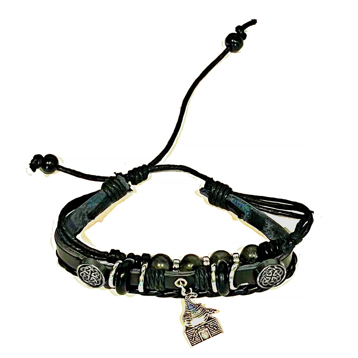 Adjustable Tie Bracelet with Old Bushmills Charm #JCW162