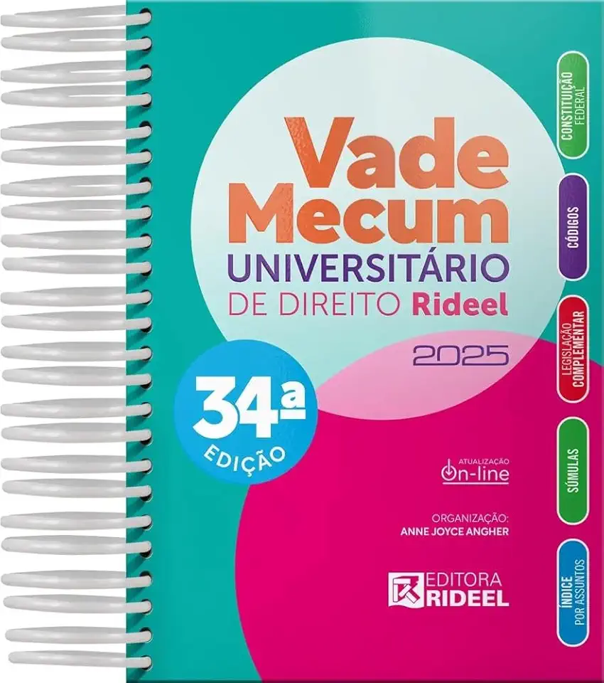 Vade Mecum Universitário de Direito Rideel 2025 - 1º Semestre - 34º Edição