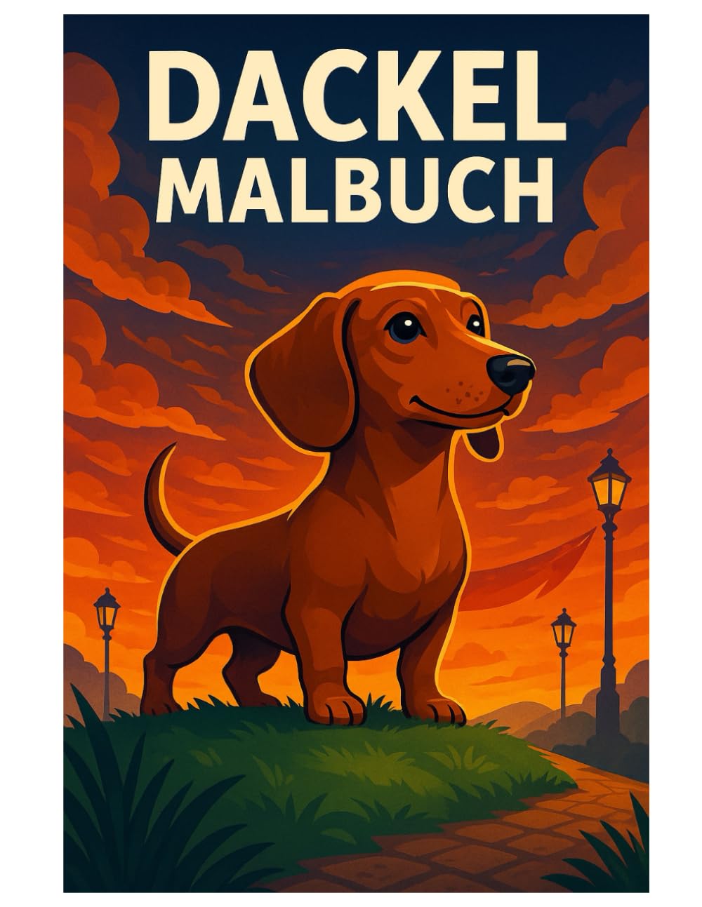 Dackel Malbuch: 50 lustige Ausmalbilder rund um freche und liebenswerte Dackel – Für Kinder und Erwachsene zur kreativen Entspannung