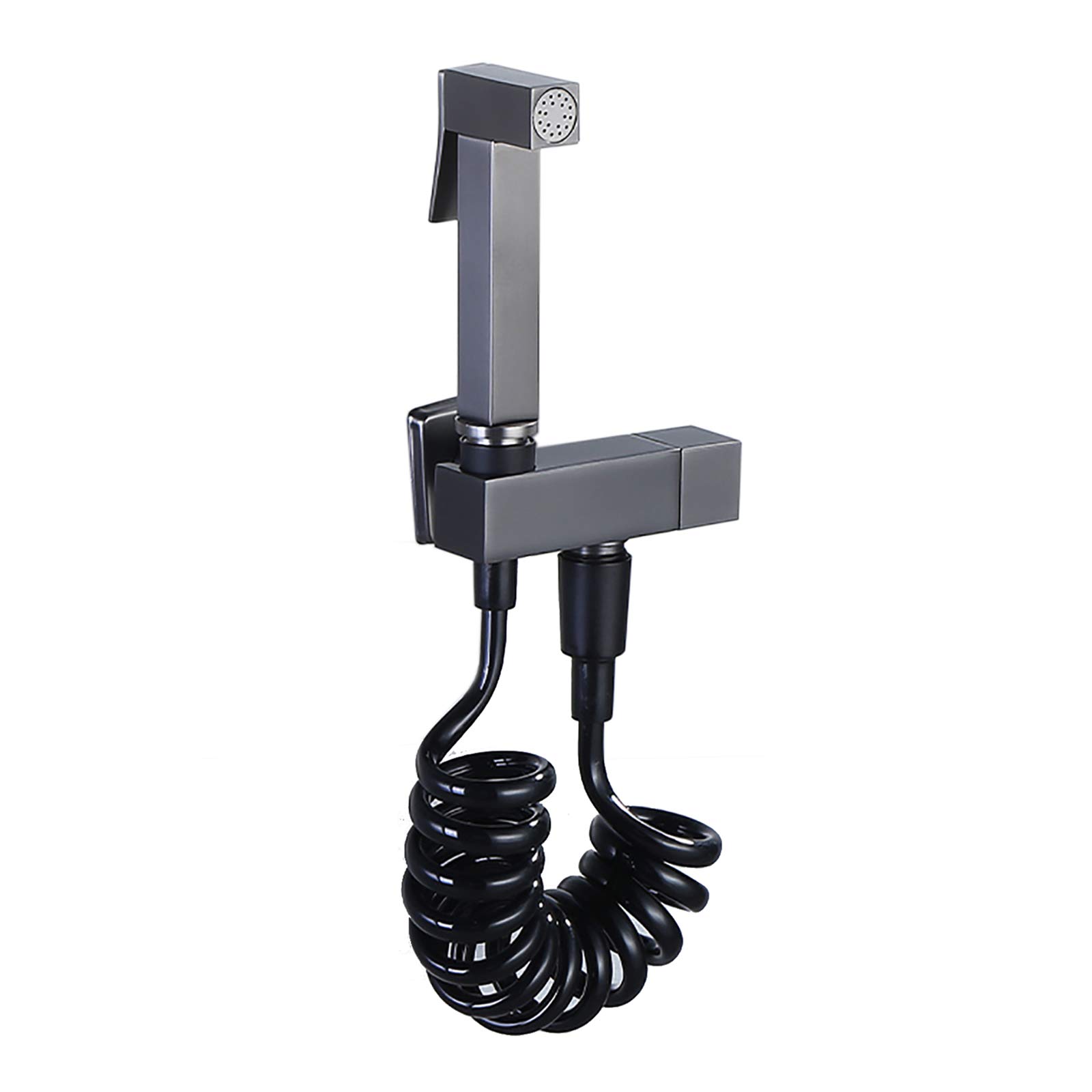 Pulvérisateur de bidet à main pour toilettes gris mural