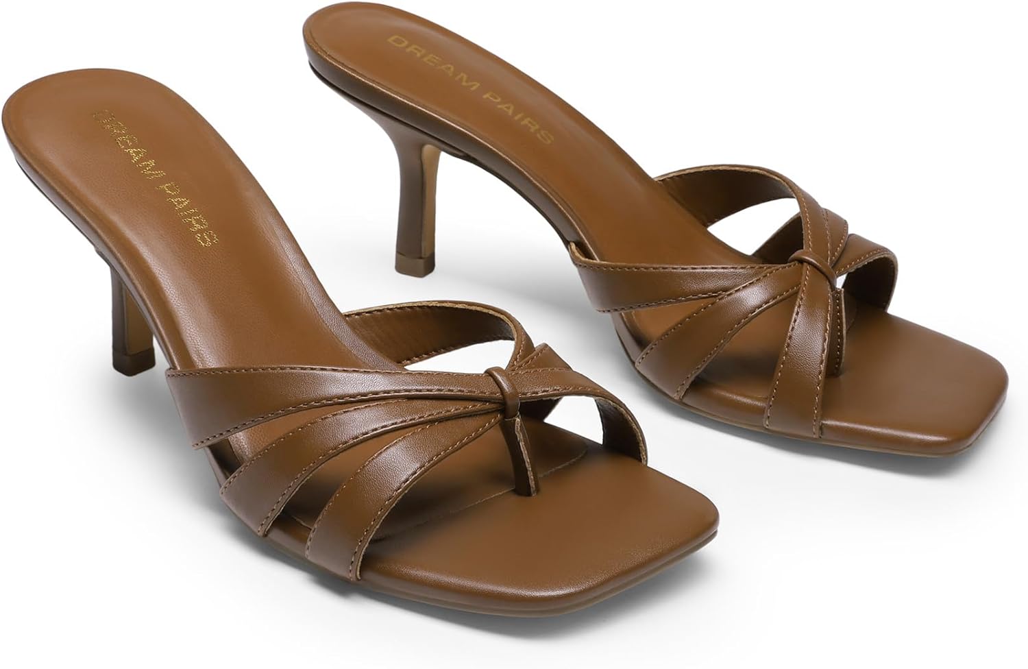 DREAM PAIRS Women's Strappy Kitten Heels 2.5 inch Stability Cute Flip Flops Thong Sandals with Cushioned Insoles for All-day Wear Prom Party Vacation - Image 4