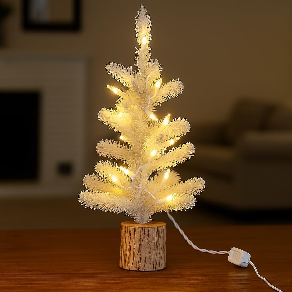 Novelty Lights 5 Feet 20 Bulbs Vintage Short Mini Light String, Clear Bulbs on White Wire, 4-Inch Spacing Fairy Lights, Connectable End-to-End, UL Listed for Indoor/Outdoor - Image 3