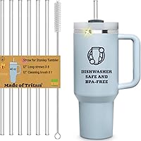 Vista 1 de Pajitas para Stanley Cup de 40 onzas, popote de repuesto para vaso Stanley de 40 onzas, accesorios para popotes reutilizables, aptos