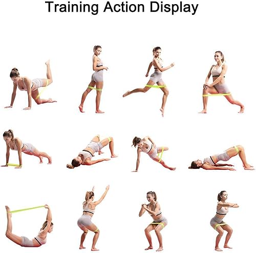 Miniatura 6 de Bandas de resistencia, bandas de ejercicio multifuncionales, equipo de fitness  Juego de resistencia elástica, accesorio portátil para gimnasio en