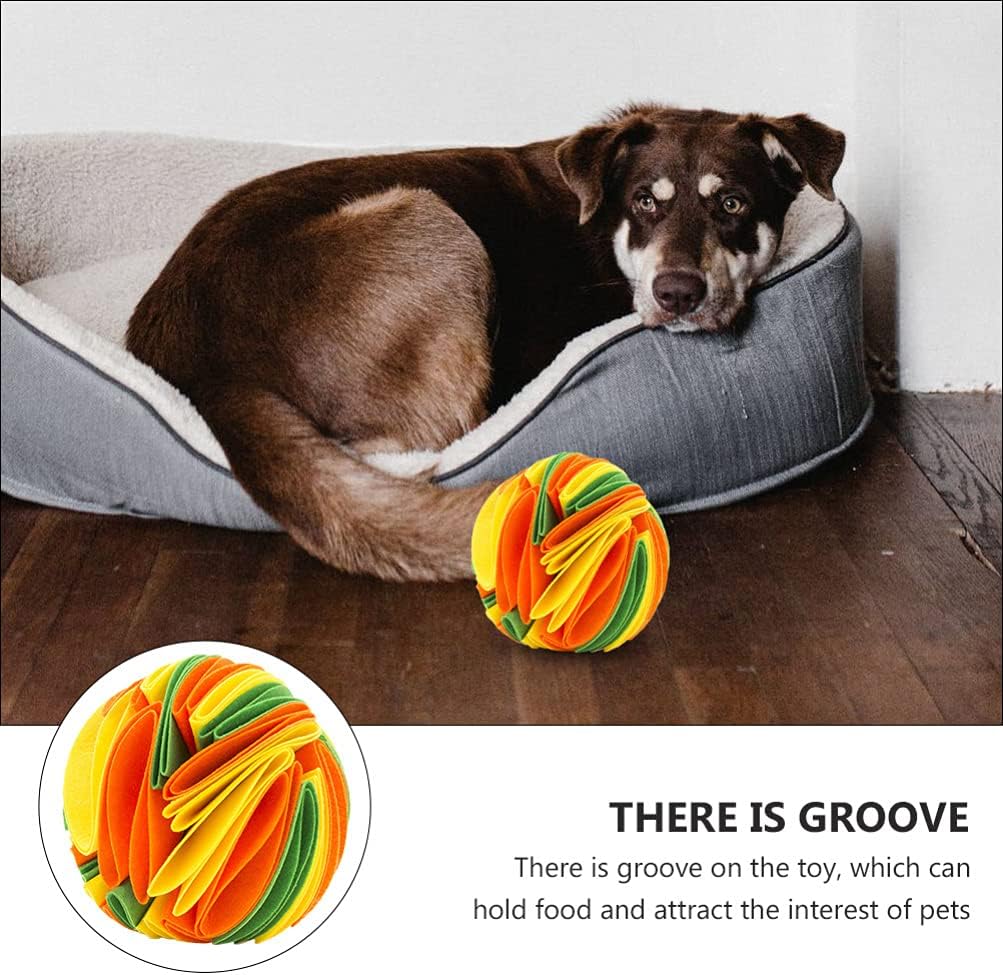 Balacoo Snuffle Mat Interactive Dog Toys Ball - Pet Interactive Feed Game Slow Feeding Ball Dog Enrichment Toy Dog Sniff Toy - Image 4