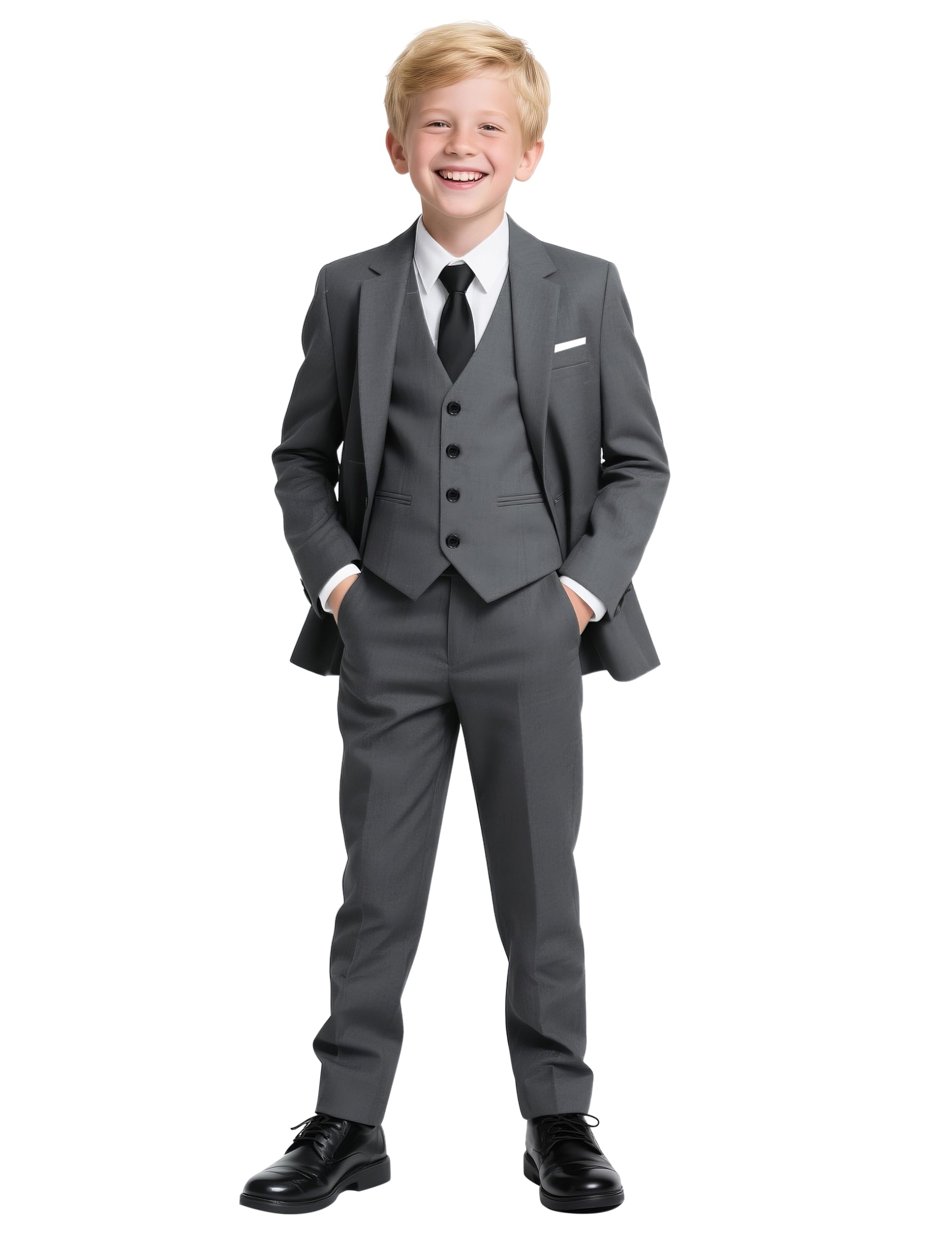 Almighty Magic Boys Slim Fit Suits for Boys Suit Set Boy Dresswear Ring Bearer Outfit Kids Suits Boy Wedding Dress