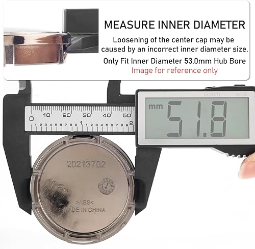 Miniatura 10 de Juego de 4 tapas centrales de rueda de 2.205 in (2.2 pulgadas)2.087 in (2.09 pulgadas), base cromada perla para Van 1996-2004 Mk4 200-2005 Outback