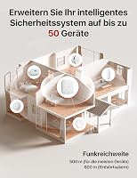 X-Sense SBS50 Okosotthon Központi Egység - Kompakt Fehér Dizájn, 2.4GHz Wi-Fi, 2in1 Némító/Párosító Gomb, 100dB Riasztás, 50 Eszköz Kezelése 2